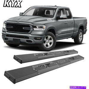 Nerf Bar Kyx for 2019-2022 Dodge Ram 1500 Quad Cab 6 �����j���O�{�[�hNERF�o�[�T�C�h�X�e�b�v KYX for 2019-2022 Dodge Ram 1500 Quad Cab 6 Running Boards Nerf Bars Side Steps�y���s�A���i�z