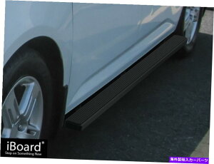 Nerf Bar v~A4 "ubNiboardTChXebv15-17z_IfbZCɓK܂ Premium 4" Black iBoard Side Steps Fit 15-17 Honda Odyssey