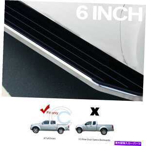 Nerf Bar tBbg05-21teBAN[Lu6 "A~jENTChXebv[jO{[hvp Fits 05-21 Frontier Crew Cab 6" Aluminum Chrome Side Step Rail Running Boards vp