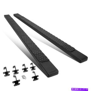Nerf Bar 2PCSubN4.9 "tbgi[tXebvo[2019-2021 RAM 1500N[Lup̃jO{[h 2PCS BLACK 4.9" FLAT NERF STEP BAR RUNNING BOARD FOR 2019-2021 RAM 1500 CREW CAB