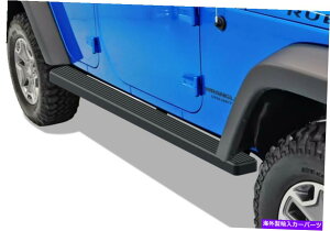 Nerf Bar v~A4 "ubNiboardTChXebvtBbg07-18W[vO[JK4dr Premium 4" Black iBoard Side Steps Fit 07-18 Jeep Wrangler JK 4Dr