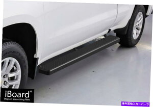 Nerf Bar iboardX`[i[to[tBbg19-22Vo[hVG_uLu iBoard Steel Nerf Bars Fit 19-22 Silverado Sierra Double Cab