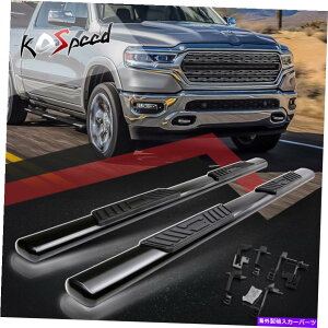 Nerf Bar 5 "ȉ~`̃`[ujO{[hTChXebv19-201500gbNN[Lupnerfo[ 5" OVAL Tube Running Board Side Step Nerf Bar for 19-20 Ram 1500 Truck Crew Cab