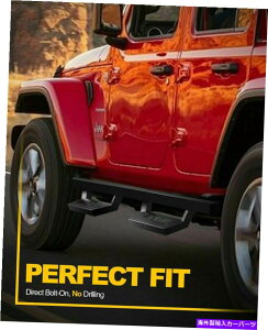 Nerf Bar 2018-2020̃W[vO[JL 4hAi[to[TChXebvjO{[h For 2018-2020 Jeep Wrangler JL 4 Door Nerf Bars Side Steps Running Boards US