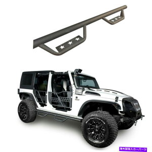 Nerf Bar 2007-2018̃X`[TChXebvi[to[jO{[hW[vO[JK JK4hA Steel Side Step Nerf Bar Running Board for 2007-2018 Jeep Wrangler JK JKU 4-Door