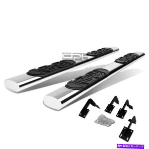 Nerf Bar �t�B�b�g99-16�t�H�[�h�X�[�p�[�_�e�B�N���[�L���u6 �N�����ȉ~�`�̃T�C�h�X�e�b�v�i�[�t�o�[�����j���O�{�[�h Fit 99-16 Ford Superduty Crew Cab 6Chrome Oval Side Step Nerf Bar Running Board�y���s�A��
