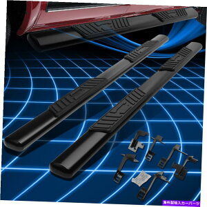 Nerf Bar 19-201500N[Lu5 "ubN}ChX`[ȉ~`̃Xebvi[to[jO{[h For 19-20 Ram 1500 Crew Cab 5" Black Mild Steel Oval Step Nerf Bar Running Board