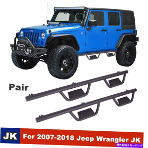 Nerf Bar 2007-2018̃TChXebvi[to[jO{[hW[vO[JK 4hAX`[ Side Step Nerf Bars Running Board for 2007-2018 Jeep Wrangler JK 4 Door Steel