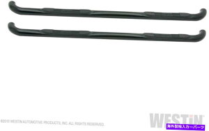 Nerf Bar WES23-3815EFXeB23-3815 EV[Y3 "Ehi[tXebvo[ - ubNpE_[R[g WES23-3815 Westin 23-3815 E-Series 3" Round Nerf Step Bars - Black Powdercoat