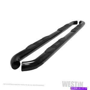 Nerf Bar WES23-4155EFXeB23-4155 EV[Y3 "Ehi[tXebvo[ - ubNpE_[R[g WES23-4155 Westin 23-4155 E-Series 3" Round Nerf Step Bars - Black Powdercoat