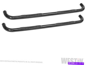 Nerf Bar WES23-3515EFXeB23-3515 EV[Y3 "Ehi[tXebvo[ - ubNpE_[R[g WES23-3515 Westin 23-3515 E-Series 3" Round Nerf Step Bars - Black Powdercoat