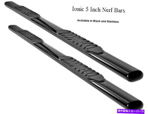 Nerf Bar �C�I��5 �u���b�N�i�[�t�o�[��19+�V�{���[�V���o���[�hGMC�V�G��1500�_�u���L���u�ɓK������ Ionic 5 Black Nerf Bars fits 19+ Chevy Silverado GMC Sierra 1500 Double Cab�y���s�A���i�z