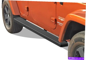 Nerf Bar v~A5 "ubNiboardTChXebvtBbg07-18W[vO[JK4dr Premium 5" Black iBoard Side Steps Fit 07-18 Jeep Wrangler JK 4Dr