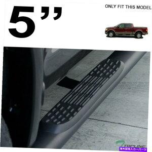 Nerf Bar 04-08tH[hF150X[p[N[5 "ȉ~`̃TChXebvi[to[ - }bgubN Topline For 04-08 Ford F150 Super Crew 5" Oval Side Step Nerf Bars - Matte Black