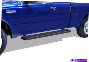 Nerf Bar iboard�����j���O�{�[�h6 "�u���b�N�t�B�b�g98-11�t�H�[�h�����W���[/�}�c�_B�X�[�p�[�L���u2DR iBoard Running Boards 6" Black Fit 98-11 Ford Ranger/Mazda B Super Cab 2Dr