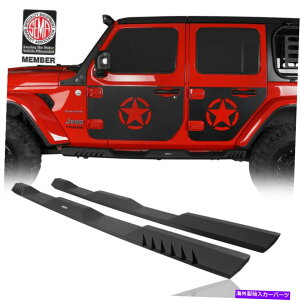 Nerf Bar 2PCS���[�p�[�T�C�h�X�e�b�v���b�N�X���C�_�[�K�[�h�X�`�[��2018-2022�W�[�v�����O���[JL 4DR 2Pcs Reaper Side Step Rock Slider Guard Steel For 2018-2022 Jeep Wrangler JL 4Dr�y���s�A���i�z