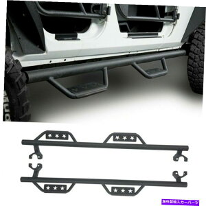 Nerf Bar {[hsĂyATChXebv\bhX`[i[to[tBbgW[vO[JK 07-18 Pair Side Steps Running Board Solid Steel Nerf Bar Fit Jeep Wrangler JK 07-18