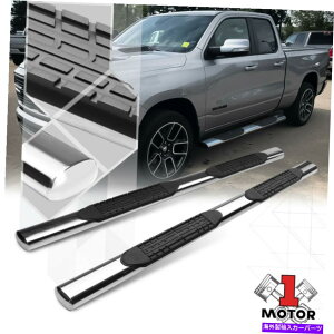 Nerf Bar Chrome 4 "ȉ~`̃`[uTChXebvNERFo[jO{[h19-20 RAM 1500N[Lu Chrome 4" Oval Tube Side Step Nerf Bar Running Board for 19-20 Ram 1500 Crew Cab