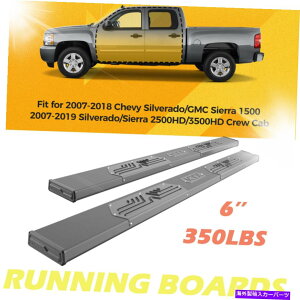 Nerf Bar 2007-2018̃jO{[hVo[h / GMC /VGN[LuTChXebvi[to[ Running Board for 2007-2018 Silverado /GMC / Sierra Crew Cab Side Step Nerf Bars