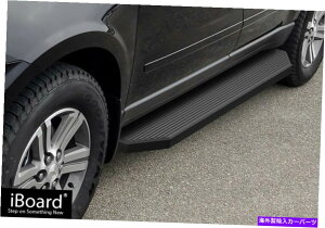 Nerf Bar ステインブラック6 "IBOARDサイドステップnerfバーフィット07-17シボレートラバースビュイックエンクレーブ Stain Black 6" iBoard Side Step Nerf Bar Fit 07-17 Chevy Traverse Buick Enclave