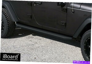 Nerf Bar v~A6 "ubNiboardTChXebvtBbg07-18W[vO[JK4dr Premium 6" Black iBoard Side Steps Fit 07-18 Jeep Wrangler JK 4Dr