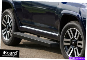 Nerf Bar �v���~�A��6 �u���b�Niboard�T�C�h�X�e�b�v�t�B�b�g10-22�g���^4runner���~�e�b�h Premium 6 Black iBoard Side Steps Fit 10-22 Toyota 4Runner Limited