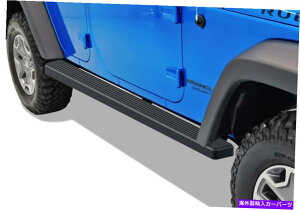 Nerf Bar v~A4 "ubNiboardTChXebvtBbg07-18W[vO[JK4dr Premium 4" Black iBoard Side Steps Fit 07-18 Jeep Wrangler JK 4Dr
