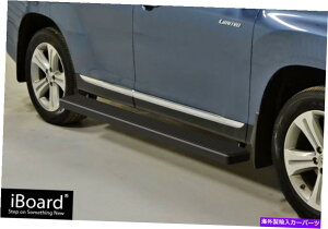 Nerf Bar v~A6 "ubNiboardTChXebvtBbg08-19g^nC_[ Premium 6" Black iBoard Side Steps Fit 08-19 Toyota Highlander