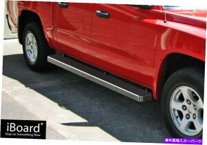 Nerf Bar v~A6 "IBOARDTChXebvtBbg05-11_bW_R^NAbhLu Premium 6" iBoard Side Steps Fit 05-11 Dodge Dakota Quad Cab