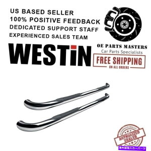 Nerf Bar EFXeB3 "04-12LjI/RhEV[YEhi[to[̂߂̖ꂽXeX Westin 3"Polished Stainless For 04-12 Canyon/Colorado E-Series Round Nerf Bars