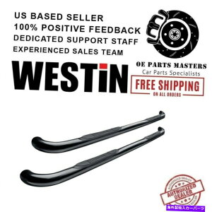 Nerf Bar 99-14 F-250AF350f[eBEV[YEhi[to[pɃR[eBOꂽEFXeB3 "ubNpE_[ Westin 3"Black Powder Coated For 99-14 F-250,F350 Duty E-Series Round Nerf Bars