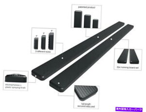 Nerf Bar v~A6 "ubNiboardTChXebvtBbg00-04_bW_R^NAbhLu Premium 6" Black iBoard Side Steps Fit 00-04 Dodge Dakota Quad Cab