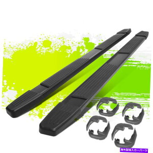 Nerf Bar 6 �V���o���[�h�V�G���N���[�L���u�̂��߂̃����j���O�{�[�h�������j���O�{�[�h19-22 6 Flat Style Coated Step Bar Running Boards for Silverado Sierra Crew Cab 19-22�y���s�A���i�z