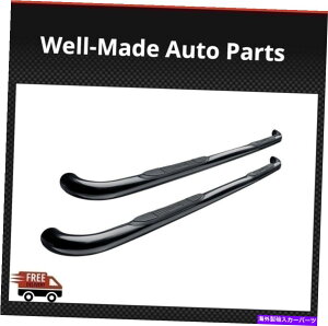 Nerf Bar EFXeBi[to[3 "99-14Vo[h1500 EV[YpɃR[eBOꂽۂubNpE_[ Westin Nerf Bars 3" Round Black Powder Coated For 99-14 Silverado 1500 E-Series