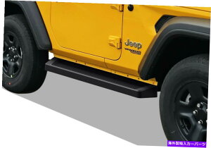 Nerf Bar IBOARD�u���b�N�����j���O�{�[�h�X�^�C���t�B�b�g18-22�W�[�v�����O���[JL 2DR iBoard Black Running Boards Style Fit 18-22 Jeep Wrangler JL 2Dr�y���s�A���i�z