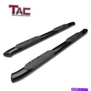Nerf Bar 19-22�V�{���[�V���o���[�h/GMC�V�G��1500�N���[�L���u5 �ȉ~�`�̃x���h�u���b�N�T�C�h�o�[ For 19-22 Chevy Silverado/GMC Sierra 1500 Crew Cab 5 Oval Bend Black Side Bars�y���s�A���i�z
