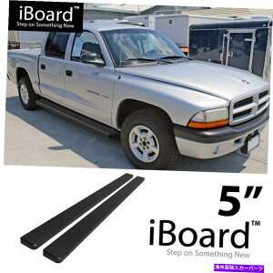 Nerf Bar jO{[hTChXebvo[5C`A~jEubNtBbg_bW_R^NAbhLu00-04 Running Board Side Step Bars 5in Aluminum Black Fit Dodge Dakota Quad Cab 00-04