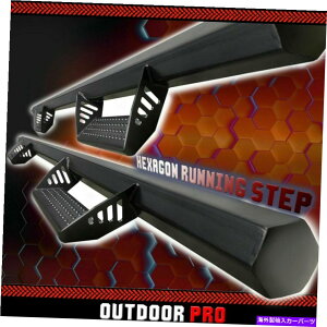 Nerf Bar blk 07-18W[vO[JK 4hAwbNXTChXebvjO{[hnerfo[ Blk 07-18 Jeep Wrangler JK 4 Doors Hex Side Steps running Boards Nerf Bar