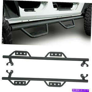Nerf Bar 2007-2018̃X`[ChhbvTChXebvi[to[W[vO[JKUnlimited Steel Wide Drop Side Step Nerf Bar For 2007-2018 Jeep Wrangler JK & Unlimited