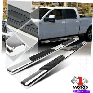 Nerf Bar Chrome 5 "ȉ~`̃TChXebvNERFo[jO{[h09-14 F150N[/X[p[N[Lu Chrome 5"Oval Side Step Nerf Bar Running Board for 09-14 F150 Crew/SuperCrew Cab