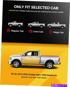 Nerf Bar 6 2019-21 2022 Dodge Ram 1500 Quad Cab Nerf Bars�T�C�h�X�e�b�v�̃����j���O�{�[�h 6 Running Boards for 2019-21 2022 Dodge Ram 1500 Quad Cab Nerf Bars Side Steps�y���s�A���i�z