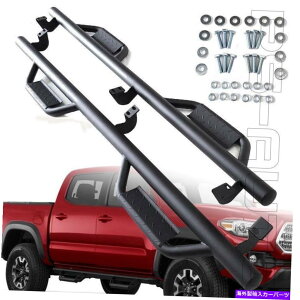 Nerf Bar 2005-2018̃g^^R}N[LuXebvt[v`[ueNX`TChXebvlto[ For 2005-2018 Toyota Tacoma Crew Cab Step Hoop Tube Texture Side Step Nerf Bar
