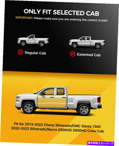 Nerf Bar 6 "N[LuXebvi[to[jO{[h2019-2022V{[/GMCVo[hVG 6" CREW CAB STEP NERF BAR RUNNING BOARD FOR 2019-2022 CHEVY/GMC SILVERADO SIERRA