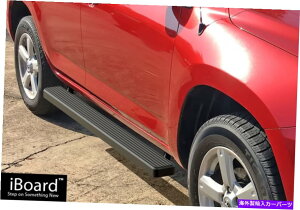 Nerf Bar iboard̃TChXebvnerf bars 4 "ubNtBbg06-12g^Rav4 iBoard Side Steps Nerf Bars 4" Black Fit 06-12 Toyota Rav4