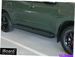 Nerf Bar XeCubN6 "IBOARDTChXebvnerfo[tBbg08-22g^ZRCA Stain Black 6" iBoard Side Step Nerf Bar Fit 08-22 Toyota Sequoia
