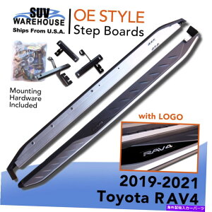 Nerf Bar g^RAV4 2019 2020 2021̃A~jE5 "jO{[hTChXebvtbgo[ Aluminium 5" Running Boards Side Step Foot Bar For Toyota RAV4 2019 2020 2021