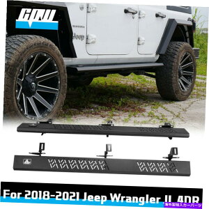 Nerf Bar 2018-2021̃TChXebvNERFo[W[vO[JL 4DRjO{[hX`[yA Side Steps Nerf Bars For 2018-2021 Jeep Wrangler JL 4DR Running Board Steel Pair
