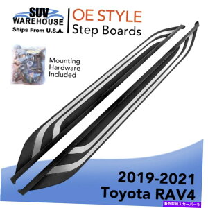Nerf Bar g^RAV4 2019 2020 2021̃A~jE5 "jO{[hTChXebv{fB[o[ Aluminum 5" Running Boards Side Step Body Bar For Toyota RAV4 2019 2020 2021