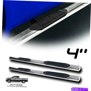 Nerf Bar 99-18/19Vo[h/VGg4C`ȉ~`̃NTChXebvi[to[{[h For 99-18/19 Silverado/Sierra Extended 4" Oval Chrome Side Step Nerf Bars Boards