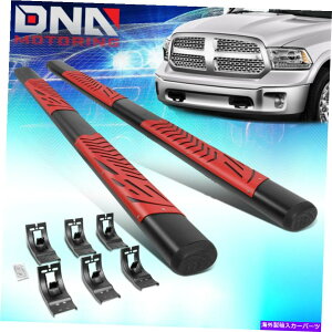 Nerf Bar 09-21�_�b�W����1500 2500 3500�N���[�L���u5 �ȉ~�`�̃X�e�b�v�o�[�����j���O�{�[�h���b�h FOR 09-21 DODGE RAM 1500 2500 3500 CREW CAB 5OVAL STEP BAR RUNNING BOARDS RED�y���s�A���i�z